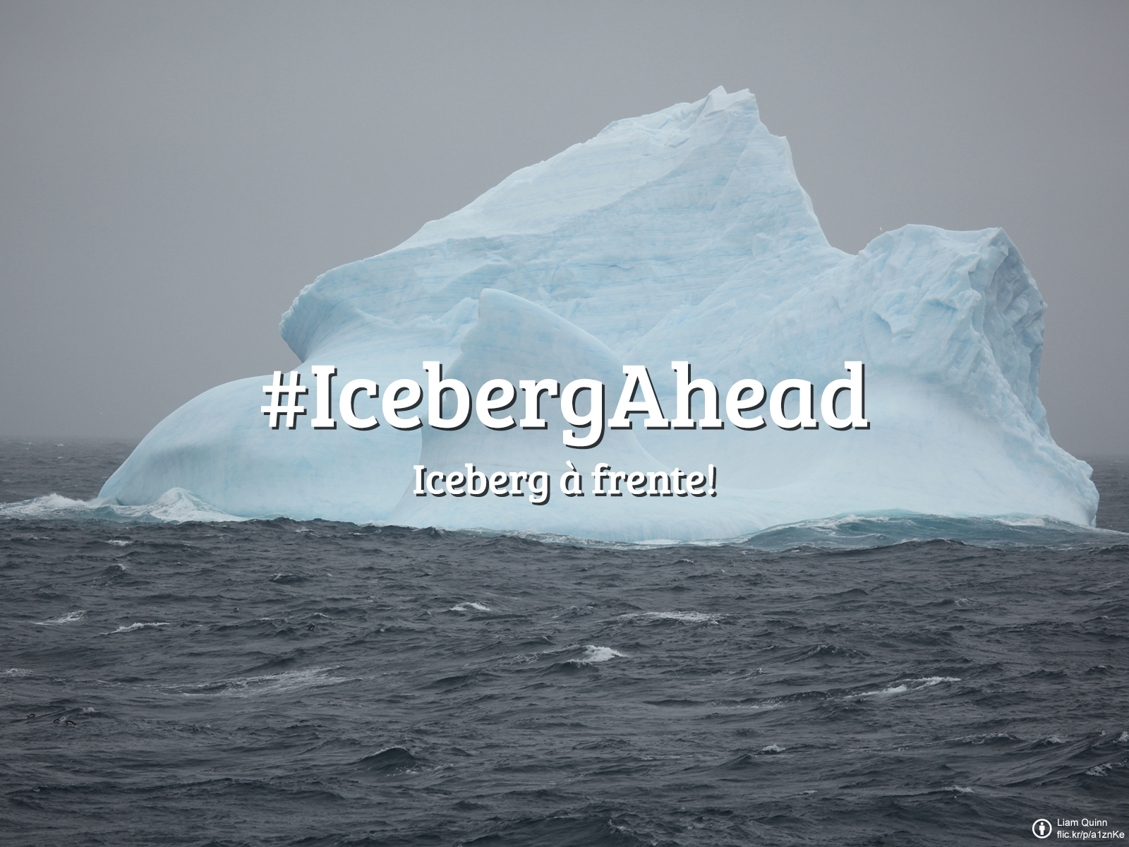 #FlickrFriday: Iceberg Ahead. Sometimes we have to face crisis in our life, just like an iceberg ahead. We can only see the 10% floating above the water, but the 90% under water is what really matters. Take a shot of it and share it for Flickr Friday!