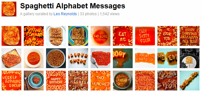 Spaghetti Alphabet Messages